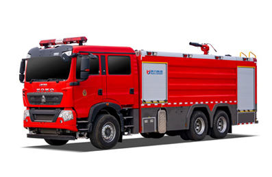 豪沃后雙橋泡沫消防車 