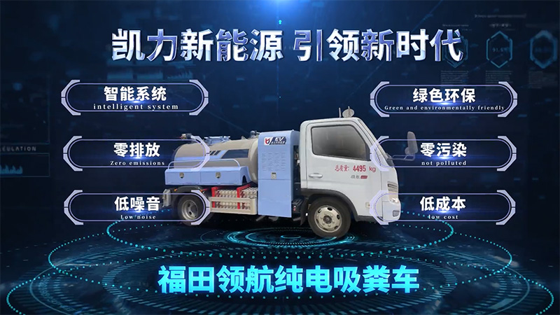 【新能源熱銷】凱力風-福田領(lǐng)航S1純電動2.5方吸污車