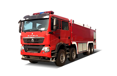 豪沃前四后八水罐消防車 